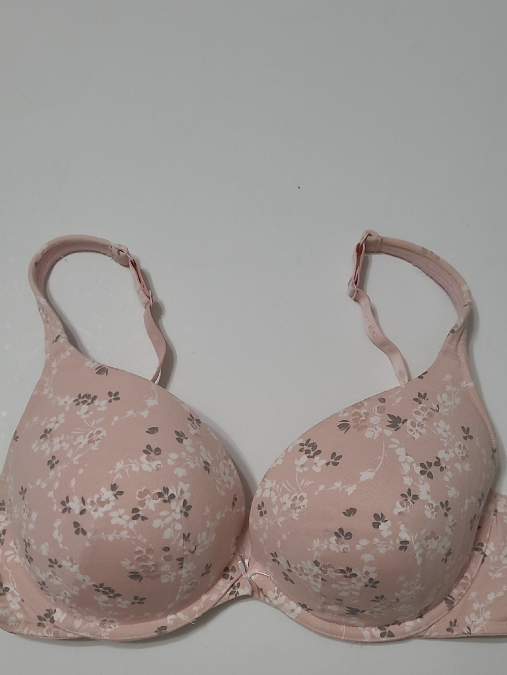 Cacique Pink Floral Boost Plunge Padded Bra size 40D
